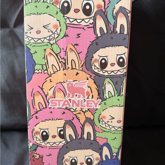 New Stanley Tan/Peach Tumbler Monster Family Design with Special Box and a Straw - Picture 12 of 14
